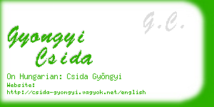 gyongyi csida business card